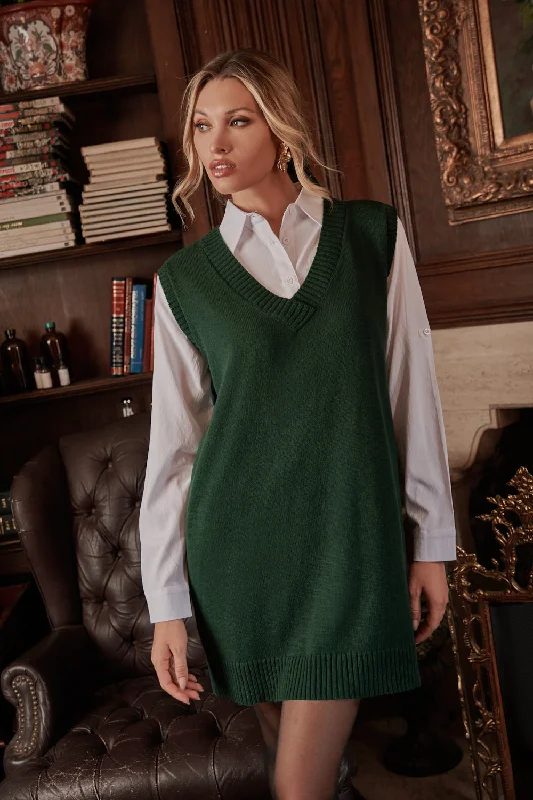 Lennox Sleeveless Sweater Vest Dress