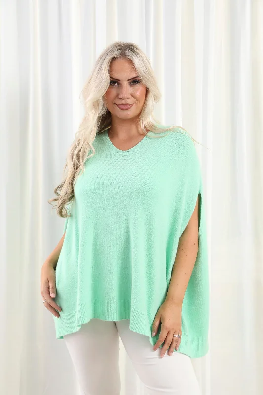 Keely Poncho Top Mint