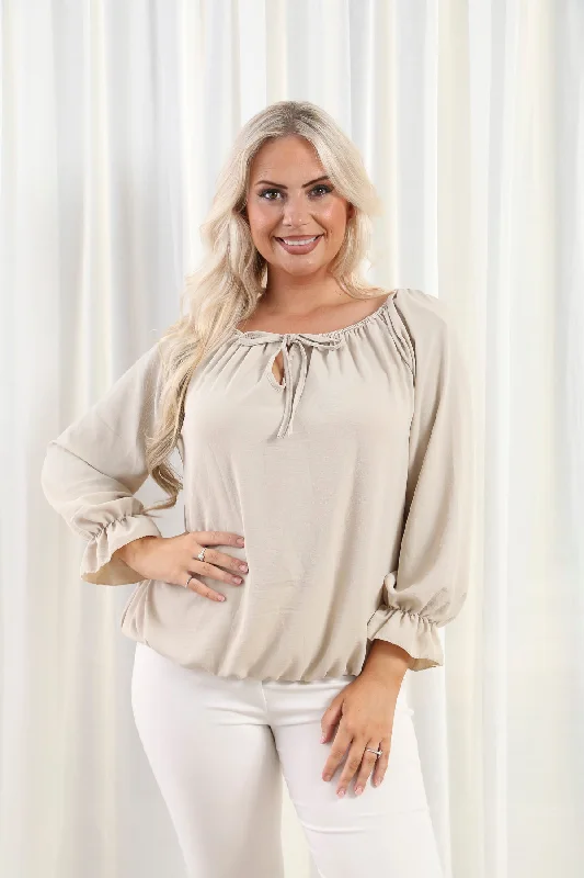 Alannah Gypsy top Beige