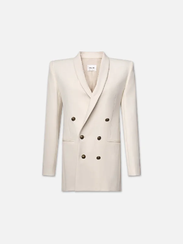 Shawl Collar Blazer -- Cream