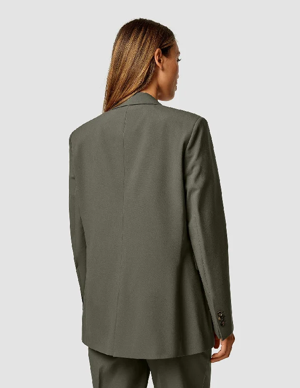 Essential Blazer Dark Olive