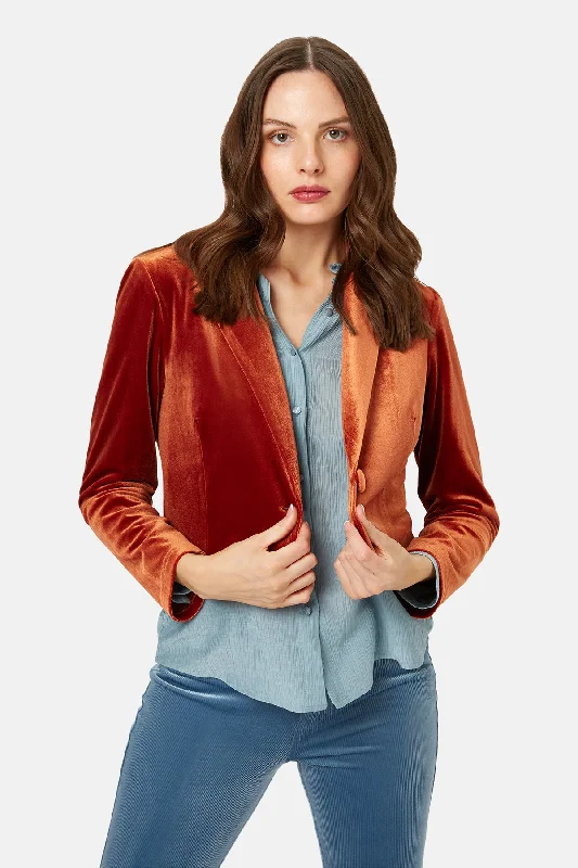 Never Say Goodbye Brown Cropped Blazer